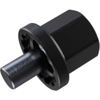 Black Shimano TL-LR021 Lock Ring tool with cylindrical handle and toothed ring.