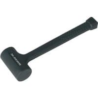 Black Siegen Dead Blow Hammer, 450g, with textured handle and solid rubber head for reduced rebound impact.