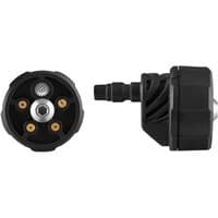 Black Stanley FATMAX V20 5-in-1 nozzle attachment with multiple spray settings for 18V pressure cleaner.