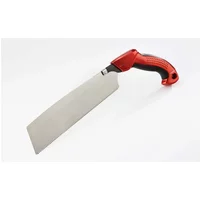 Tajima 265mm Japanese pull saw with a red ergonomic handle and a sleek, straight silver blade.