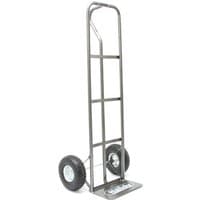 Black Handy THST sack truck with two large rubber wheels and a flat loading base.