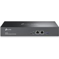 Black TP-Link Omada Hardware Controller OC300 with two Ethernet ports and USB port on front panel.