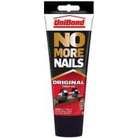 UniBond No More Nails adhesive tube, 234g, black and red design with bold yellow text and cap.