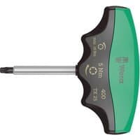 Wera 400 TORX® Torque Indicator with green T-handle, silver shaft, and TX 25x60 tip, preset to 5Nm.