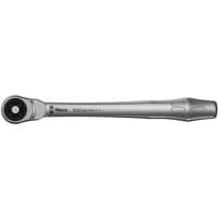 Silver Wera 8003 C Zyklop 1/2" drive metal ratchet with ergonomic handle and push-through square drive.