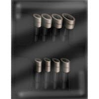 Wera 8-piece nutsetter set with silver sockets in carded packaging, featuring both metric and AF sizes.