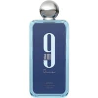 Afnan Perfumes 9AM Dive Eau de Parfum, 100ml, blue rectangular bottle with silver cap and bold white text.