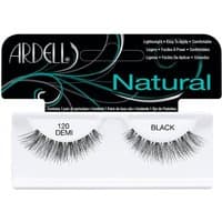 Ardell Natural Pocket Pack 120 Demi false eyelashes, black, wispy style with flexible band, in compact packaging.