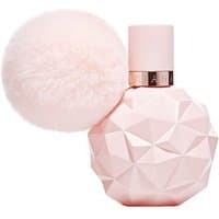 Pink geometric bottle with fluffy pom-pom, Ariana Grande Sweet Like Candy Eau de Parfum Spray 100ml.