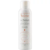White Avène Thermal Spring Water spray can with orange text and logo, 150ml size.