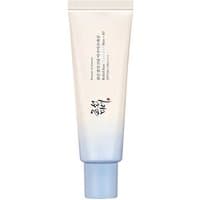 White and blue gradient tube of Beauty of Joseon Relief Sun Aqua Fresh Rice + B5 SPF50+ face cream, 50 ml.
