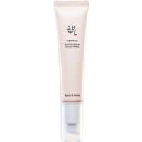 Pale pink tube of Beauty of Joseon Revive Eye Serum with white cap, featuring Korean script and brand logo.