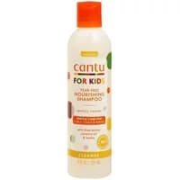 Cantu Care For Kids Tear-Free Shampoo 237ml, white bottle with orange cap and colorful accents.