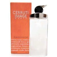 Cerruti Image Women Eau de Toilette 100ml with orange box, clear cylindrical bottle, and silver cap.