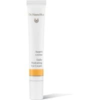 White tube of Dr. Hauschka Daily Hydrating Eye Cream, 12.5ml, with orange band and silver cap.