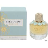 Elie Saab Girl Of Now Eau de Parfum 50ml, gold cap, floral accents, with blue and gold box.