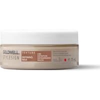 Goldwell StyleSign Defining Wax 75ml, beige round container with white lid and brown label detailing.