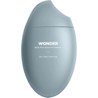 HaruHaruWonder Black Rice Hyaluronic Essence, 50ml, sleek gray oval bottle with white text and curved top.