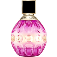 Pink faceted bottle of Jimmy Choo Rose Passion Eau de Parfum, 60ml, with gold cap and black top.
