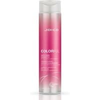 Joico Colorful Anti-Fade Shampoo 300ml in a sleek pink bottle with a clear cap and white text.