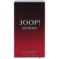 Joop! Homme Eau de Toilette Spray 200ml in a gradient black to red box with bold turquoise lettering.