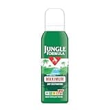 Green Jungle Formula insect repellent spray can with red and white label, 125ml, 50% DEET, 9-hour protection.