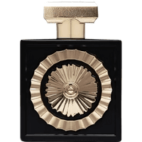 Lattafa Pride Nebras Unisex Eau de Parfum, 100ml black bottle with gold floral emblem and gold cap.