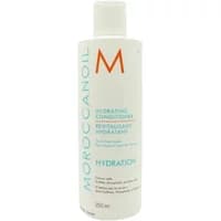White Moroccanoil Hydrating Conditioner bottle, 250ml, with turquoise text and orange "M" logo.
