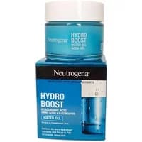 Blue Neutrogena Hydro Boost Water Gel jar with white lid, 50ml, for normal to combination skin, in branded box.