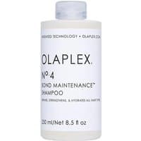 Olaplex No. 4 Bond Maintenance Shampoo 250ml, white bottle with black text and gray cap.