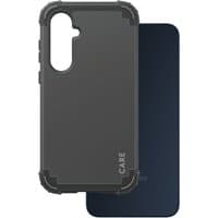 Black PanzerGlass CARE™ case for Samsung Galaxy A35 5G with reinforced corners and textured grip.