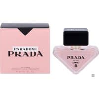 Prada Paradoxe Eau de Parfum 30ml, pink triangular bottle with black cap, next to matching pink box.