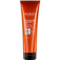 Red tube of Redken Frizz Dismiss Rebel Tame 250ml with black cap and white text detailing.