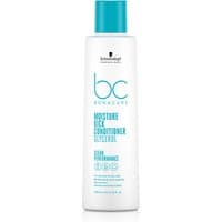 White bottle of Schwarzkopf BC Clean Moisture Kick Conditioner with blue cap and turquoise text, 200ml size.