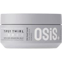 Gray Schwarzkopf OSiS+ Tipsy Twirl Wave & Curl Enhancing Jelly, 300ml, round jar with bold white text.
