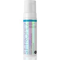 White St.Tropez Tan Remover Mousse bottle, 200ml, with turquoise and silver label, pump dispenser on top.