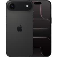 Space Black Apple iPhone Air 1TB with dual cameras, sleek design, and edge-to-edge display.