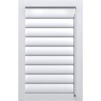 Arctic White Perfect Fit Shutter with horizontal slats and right side front tilt rod, sleek and modern design.