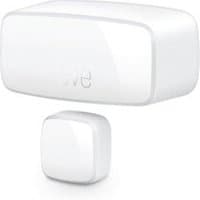 White Eve 10EBN9951 wireless door/window sensor with rectangular and square components.