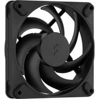 Black Fractal Design Momentum 12 120mm PWM case fan with five curved blades and square frame.