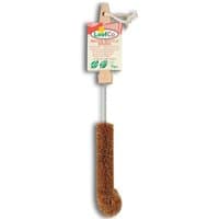 LoofCo Water Bottle Brush with wooden handle, coir bristles, and hanging loop.