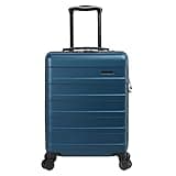 Blue Cabin Max Anode suitcase, 8 wheels, built-in lock, telescopic handle, 55x40x20 cm, lightweight carry-on.