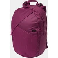 Purple Helly Hansen Explorer backpack with textured front, adjustable straps, and side logo.