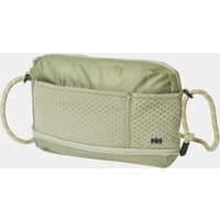 Green Helly Hansen shoulder bag with quilted front pocket, adjustable strap, and zip closure.