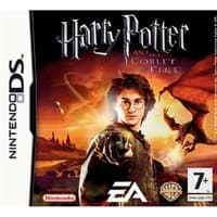 Nintendo DS game cover for "Harry Potter & The Goblet Of Fire" featuring Harry with wand and dragon in background.