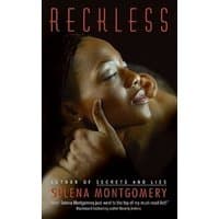 Book cover for "Reckless" by Selina Montgomery featuring a close-up of a woman with eyes closed, embraced by a hand.