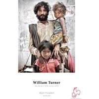 Hahnemühle William Turner A4 white matt textured fine art paper with an artistic cover image of a man and two children.