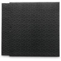 Black and grey Hama ring binder with textured cover and square shape.