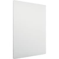 Frameless magnetic whiteboard, 600x450mm, sleek rectangular design with smooth white surface by Nobo.