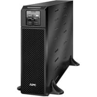 Black APC Smart-UPS tower with digital display, 6 C13 and 4 C19 outlets, network card, and SmartSlot.